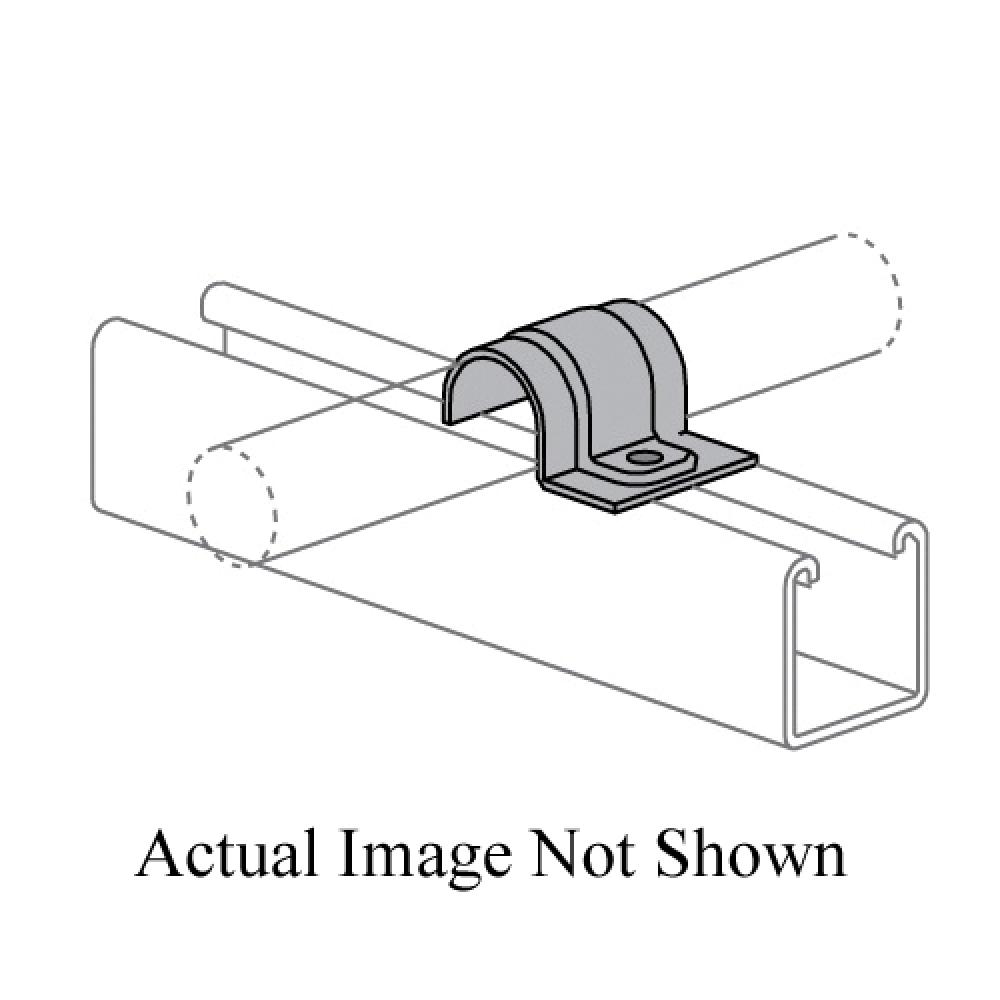 CLAMP TBG 1/4IN TUBE STL 16GA 1-HOLE