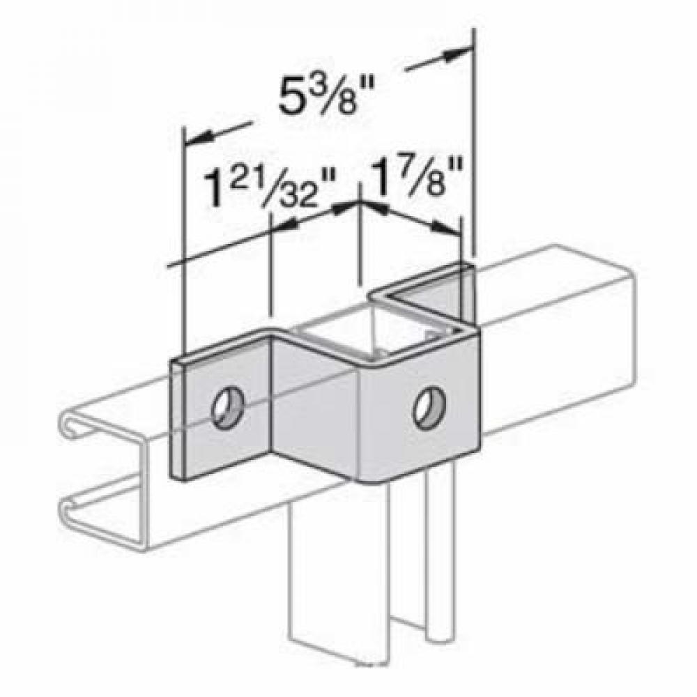 CONNECTOR SPRT U 5-3/8IN 1-5/8IN