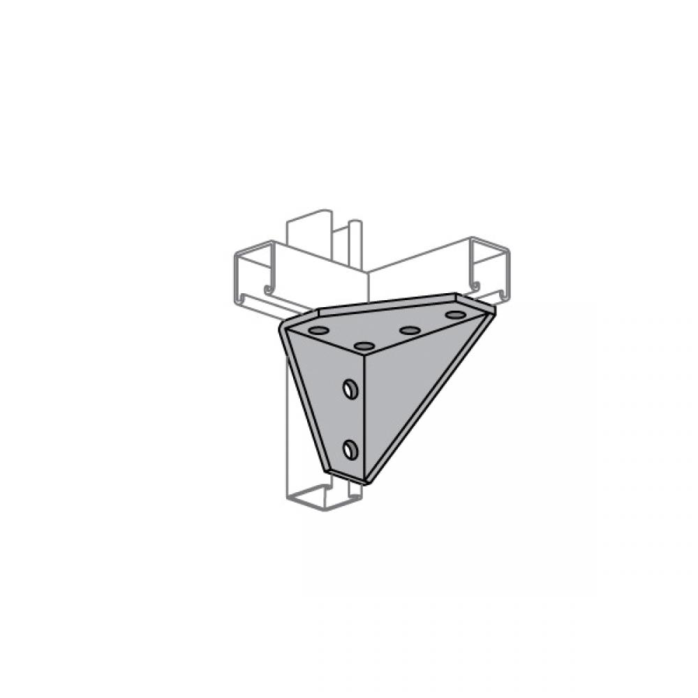 CONNECTOR COR 5 1-5/8IN 1/4IN STL 9/16IN