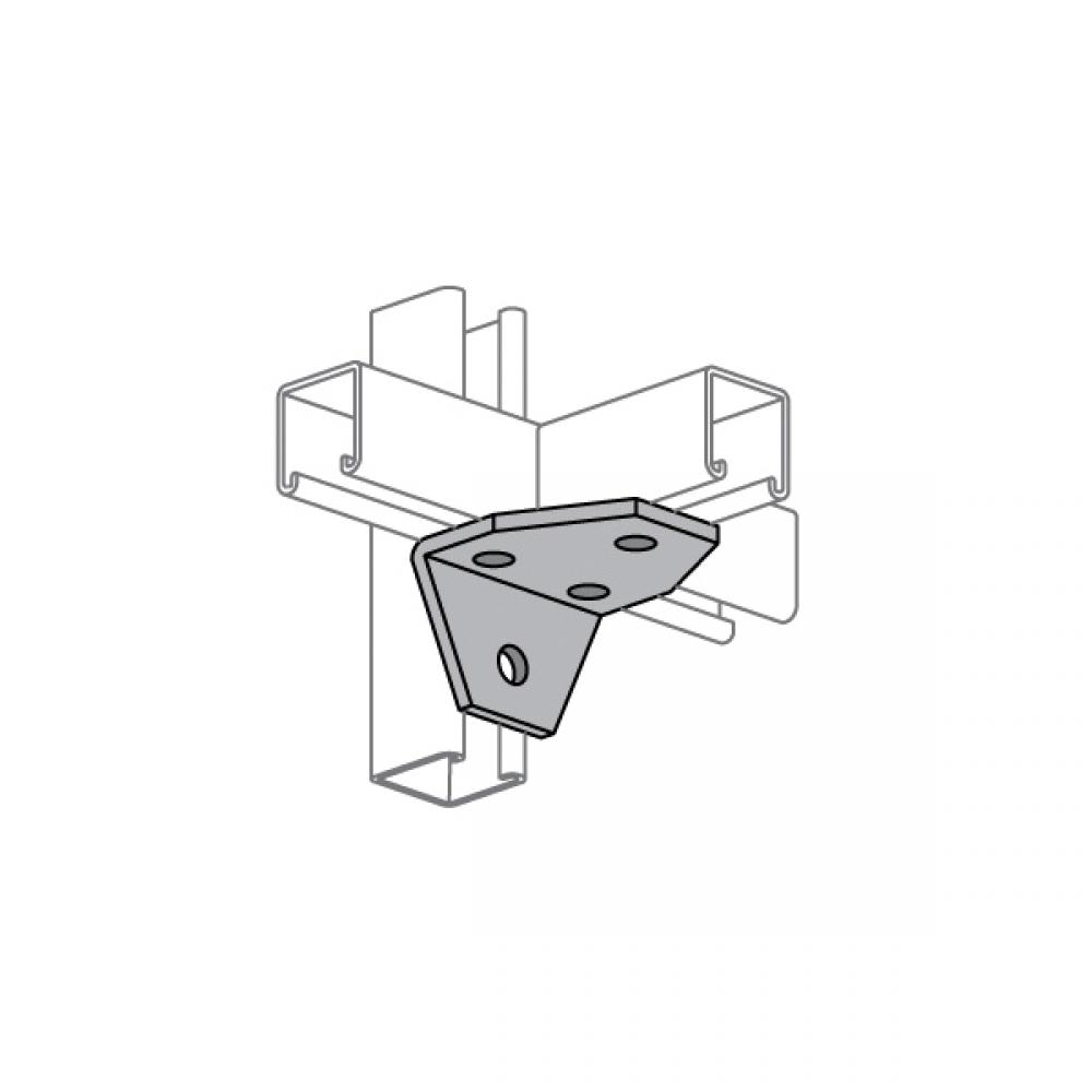 CONNECTOR ANGLE JT 4 3-1/2IN 1-5/8IN STL