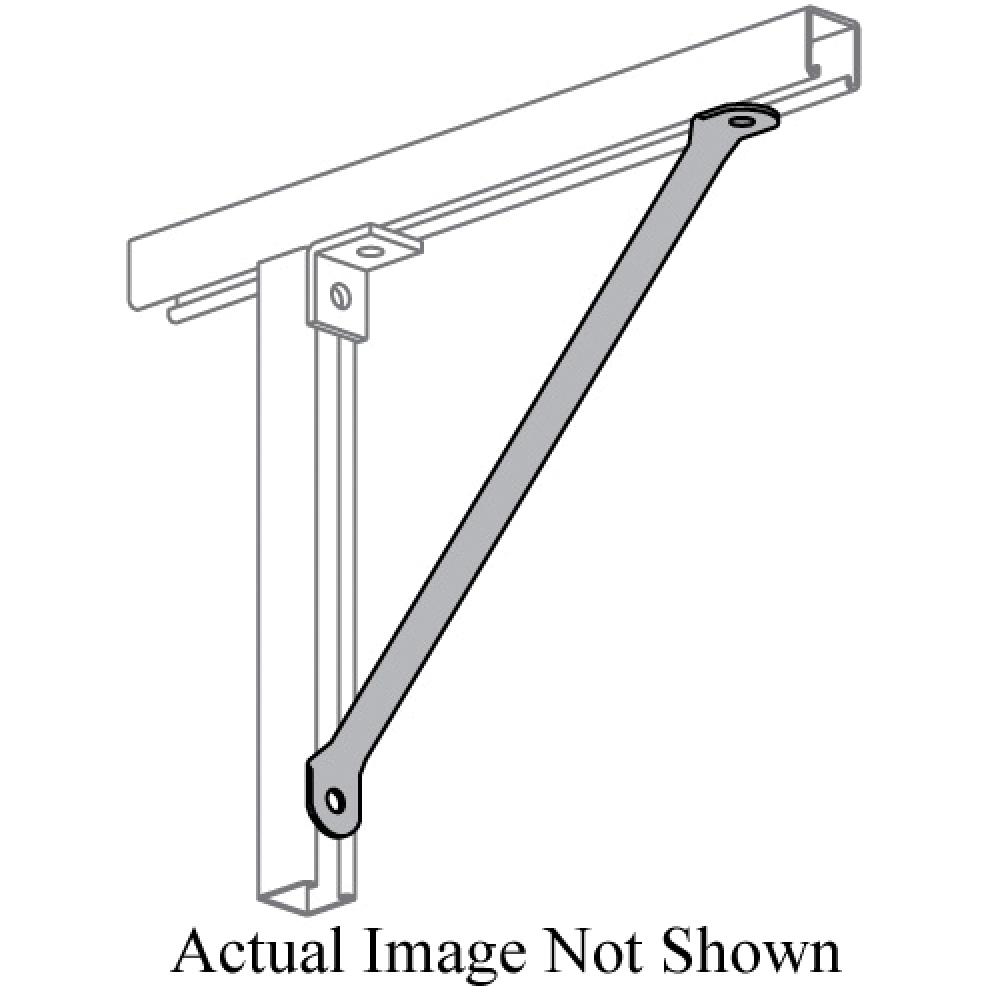 BRACE KNEE 18IN 1-5/8IN 1/4IN STL