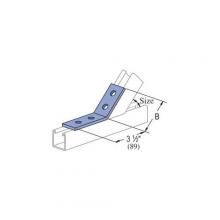 Atkore PS-781-45-DEG-EG - CONNECTOR ANGLE OPEN 4 1-5/8IN 45DEG STL