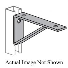 Atkore PS-732-16-GR - BRACKET SHELF 16-1/2IN 1-5/8IN 1/4IN STL