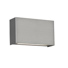 WAC US WS-25612-SN-EM - BLOK 12IN SCONCE 3000K W/ EMRGNCY BTTRY