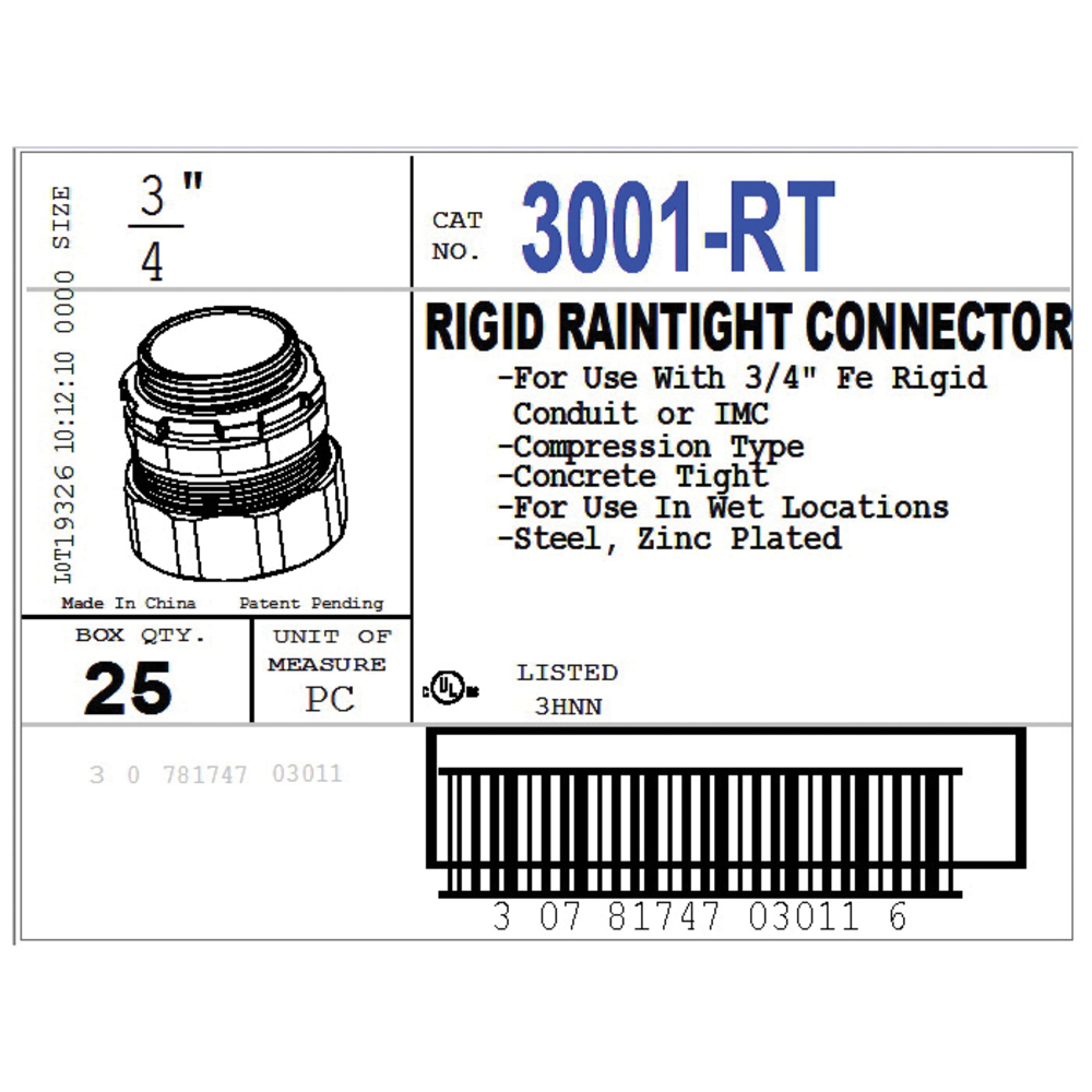 Bridgeport Fittings TWB-59