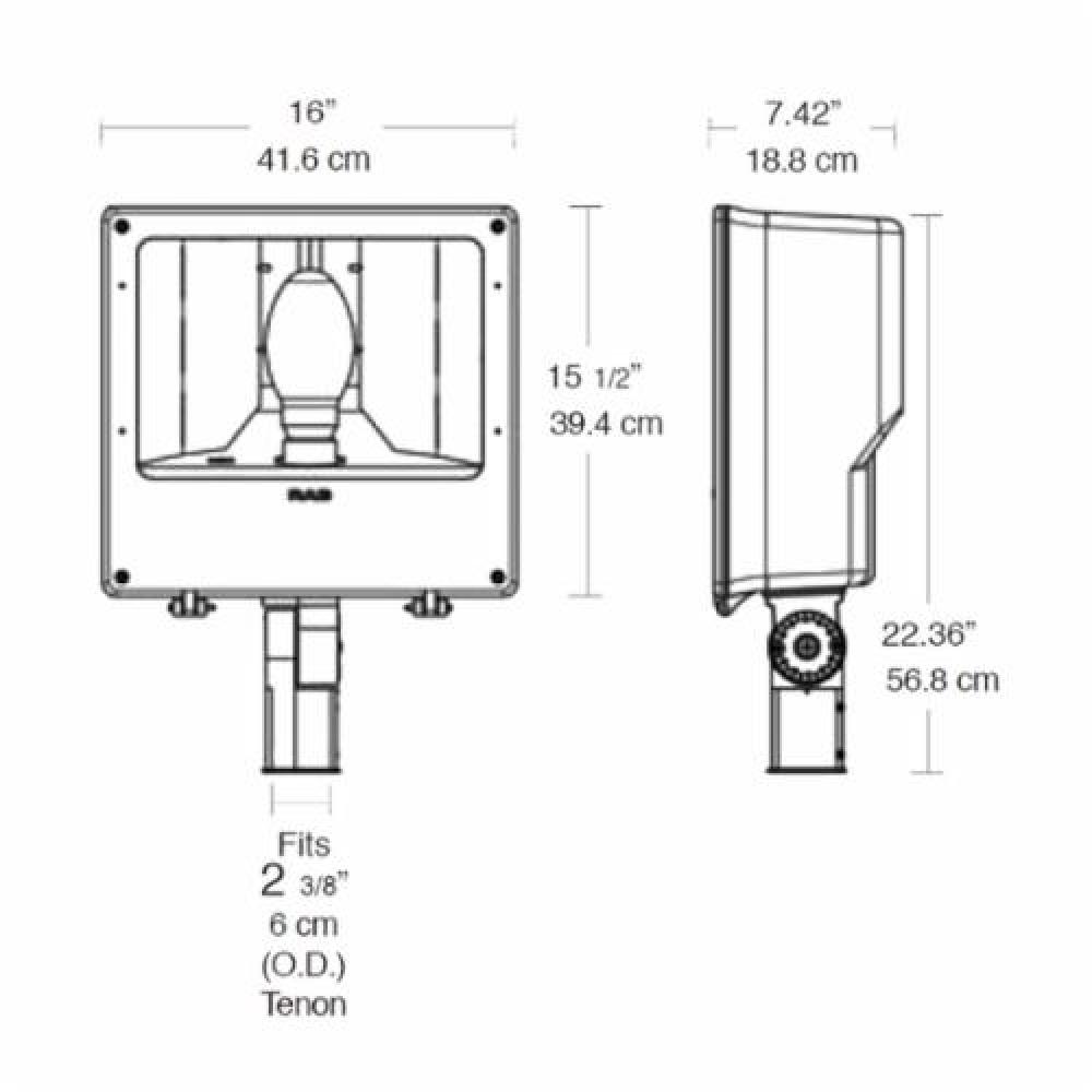 RAB Lighting MEGH400SFPSQPC